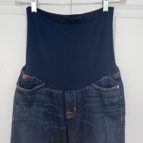 Hudson Maternity Collection Secret Belly Band Dark Denim Jeans Size 28 - Picture 4 of 13